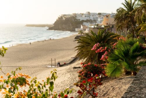 Strand von Morro Jable auf Fürteventura, Kanarische Inseln